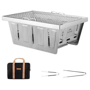 FieldVale&trade; Stainless Steel Folding BBQ Grill