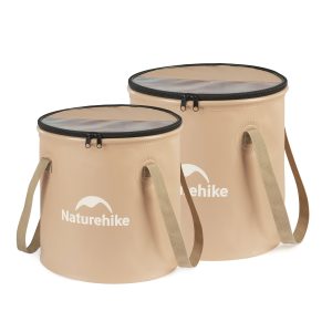 Naturehike 20L Collapsible Bucket – Portable Folding Wash Basin with Lid & Handle